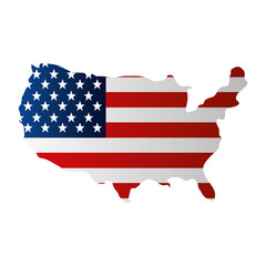 united states of america map vector illustration design