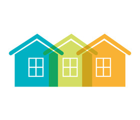 house real estate emblem vector illustration design