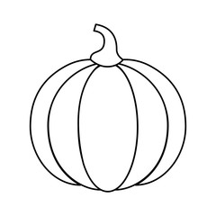 pumpkin thanksgiving food icon vector illustration design