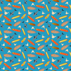 Vector surfing boards.