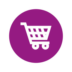 shopping cart commercial icon vector illustration design