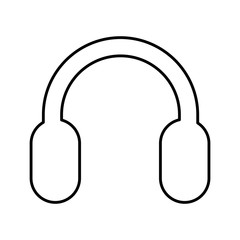 Fototapeta na wymiar headset sound device isolated icon vector illustration design