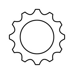 gear settings isolated icon vector illustration design