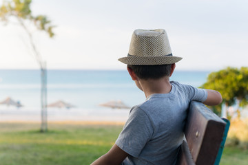 Summer portrait of boy