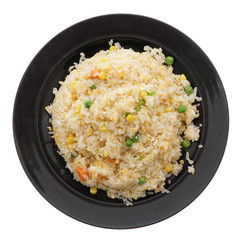 Chinese food. Rice with eggs and vegetables