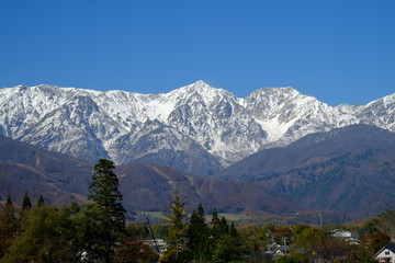 長野県　白馬　大手公園から撮影