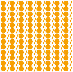orange shapes pattern