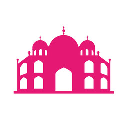 Basilica of Rome landmark icon vector illustration design