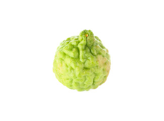 Obraz premium Kaffir lime on white background
