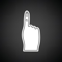 Fans foam finger icon