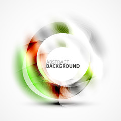 Modern shiny blurred swirl template