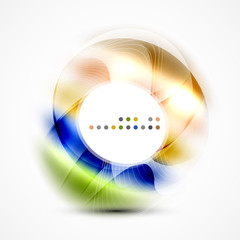 Modern shiny blurred swirl template