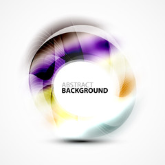 Modern shiny blurred swirl template
