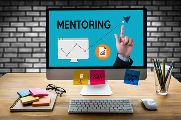 MENTORING career growth, progress and potential concepts ,  work