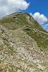 View From Banderitsa pass to Muratov peak,  Pirin Mountain, Bulgaria