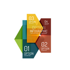 Infographic modern templates - geometric shapes