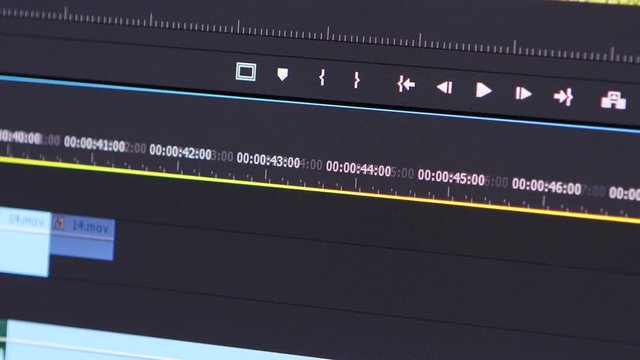 Video Editing Software Going Through The Timeline Frame By Frame Point Of View