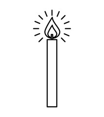 candle flame isolated icon vector illustration design
