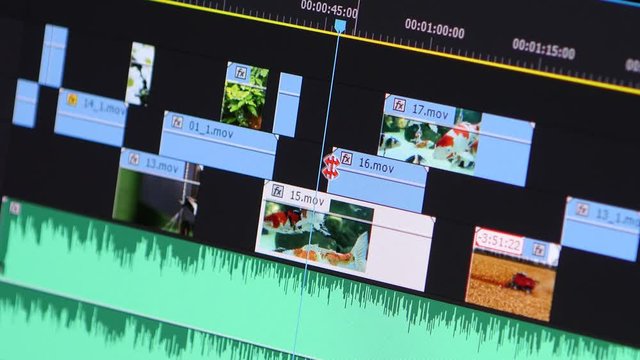 Video Editing Software Going Through The Timeline Frame By Frame Point Of View