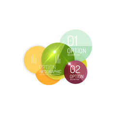 Geometric modern infographic options templates