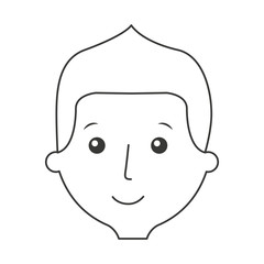 young man avatar character vector illustration design