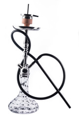 Modern hookah isolated on white background