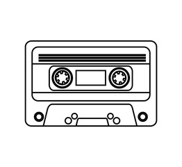 cassette old record icon vector illustration design