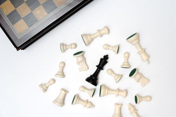 Chess business concept, leader & success