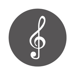 music note isolated icon vector illustration design