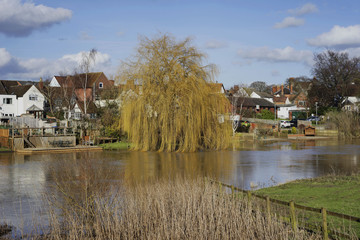 Fototapeta premium river avon bidford warwickshire uk