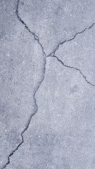 Obraz premium Asphalt road with cracks.