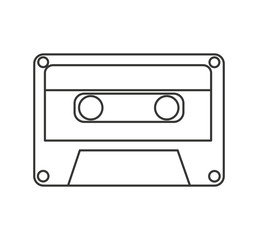 cassette old record icon vector illustration design