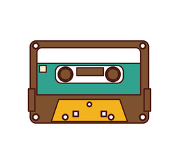 cassette old record icon vector illustration design