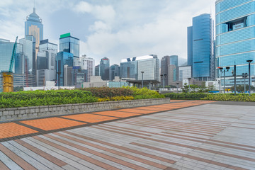 Fototapeta na wymiar view of city square in Shanghai,China.