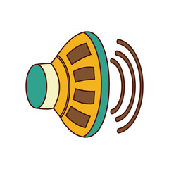 speaker audio device icon vector illustration design