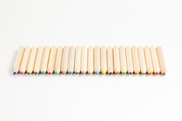 Colorful wooden color pencil
