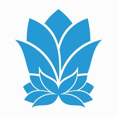 Abstract flower logo design