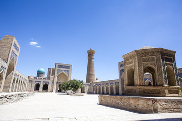 Fototapeta na wymiar Po-i-Kalyan complex in the center of Bukhara, Uzbekistan (Central Asia)