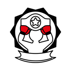 professional boxer avatar isolated icon vector illustration design