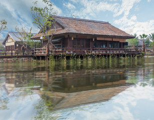 Fototapeta na wymiar View from Gubei water town in Beijing,China.