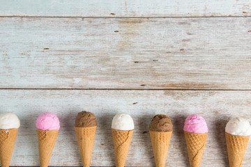 various ice creams