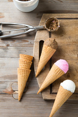 ice cream preparation