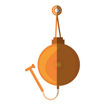 Boxing Bell Isolated Icon Vector Illustration Design