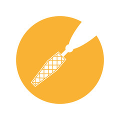 zipper open isolated icon vector illustration design