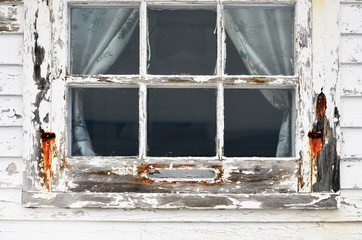Old White Window