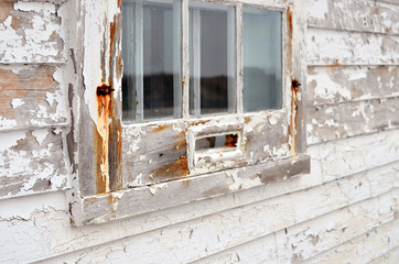 Old White Window