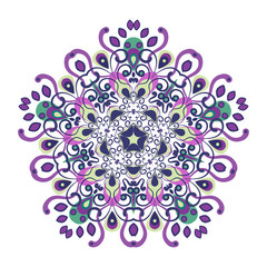 Flower Mandala. Ethnic decorative elements. Oriental pattern, vector illustration. Islam, Arabic, Indian, turkish, pakistan, chinese, ottoman motifs.