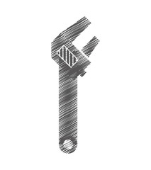wrench tool isolated icon vector illustration design