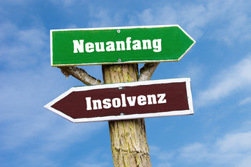 Obraz premium Schild 127 - Neuanfang