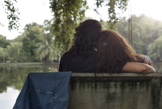 Lesbian Couple Together Outdoors Concept - Powered by Adobe